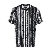 Versace Jeans Couture Svarta T-shirts och Polos Multicolor, Herr