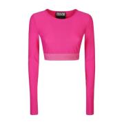 Versace Jeans Couture Fuchsia T-shirts och Polos Pink, Dam