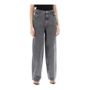 Rotate Birger Christensen Loose-fit Jeans Gray, Dam