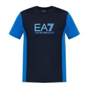 Emporio Armani EA7 T-shirt med tryckt logotyp Blue, Herr