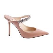 Jimmy Choo Bing 100 Patentläder Mulhälar Pink, Dam