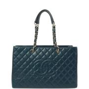 Chanel Vintage Pre-owned Laeder chanel-vskor Blue, Dam