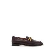 Aquazzura Guld Kedja Läder Loafers Purple, Dam