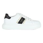 Twinset Eko-läder Sneakers med Dekorativa Detaljer White, Dam