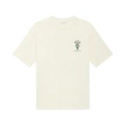 Drole de Monsieur Vas Tryck Kräm T-shirt White, Herr