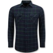 Local Fanatic Flanellskjorta Herr - Lumberjack Blus Green, Herr