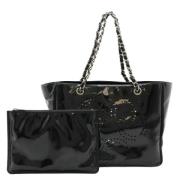 Chanel Vintage Pre-owned Laeder totevskor Black, Dam