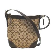 Coach Pre-owned Pre-owned Canvas axelremsvskor Beige, Dam