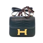 Hermès Vintage Pre-owned Laeder handvskor Green, Dam