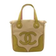 Chanel Vintage Pre-owned Canvas totevskor Beige, Dam