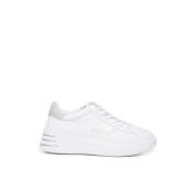 Hogan Vita Sneakers med H Logo Detalj White, Dam