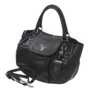 Prada Vintage Pre-owned Tyg prada-vskor Black, Dam