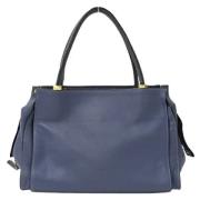 Chloé Pre-owned Pre-owned Laeder handvskor Blue, Dam