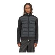 Moncler Vadderad Zip-Up Kofta Black, Herr