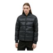 Moncler Ripstop Dunjacka med Tryckknappsfäste Black, Herr