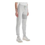 Thom Browne Grå 4-Bar Joggers med Signaturdetaljer Gray, Dam