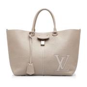 Louis Vuitton Vintage Pre-owned Laeder totevskor Gray, Dam