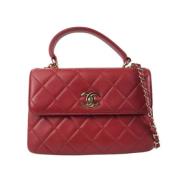 Chanel Vintage Pre-owned Laeder chanel-vskor Red, Dam