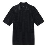 Fendi Polo med korta ärmar Black, Herr