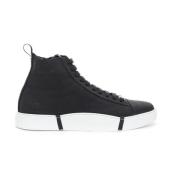 Roberto Cavalli Elegant Svart Mocka Sneakers för Kvinnor Black, Dam