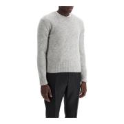 Tom Ford Alpaca Crewneck Pullover Gray, Herr