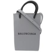 Balenciaga Vintage Pre-owned Laeder balenciaga-vskor Gray, Dam