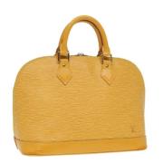 Louis Vuitton Vintage Pre-owned Laeder handvskor Yellow, Dam