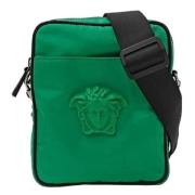 Versace Pre-owned Pre-owned Nylon axelremsvskor Green, Dam