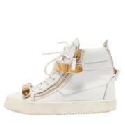 Giuseppe Zanotti Pre-owned Pre-owned Laeder sneakers White, Dam