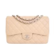 Chanel Vintage Pre-owned Laeder handvskor Beige, Dam