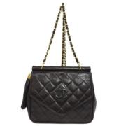 Chanel Vintage Pre-owned Laeder chanel-vskor Black, Dam