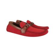 Louis Vuitton Vintage Pre-owned Mocka lgskor Red, Dam