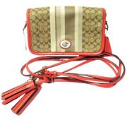 Coach Pre-owned Pre-owned Canvas axelremsvskor Brown, Dam