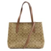 Coach Pre-owned Pre-owned Canvas totevskor Brown, Dam