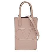 Valentino Vintage Pre-owned Tyg handvskor Beige, Dam