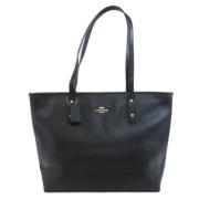 Coach Pre-owned Pre-owned Tyg axelremsvskor Black, Dam