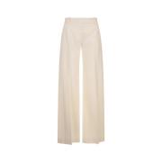 Ermanno Scervino Vita Wide-Leg Skräddade Byxor White, Dam