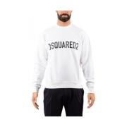 Dsquared2 Herr Sweatshirt Stilren Avslappnad Mode White, Herr