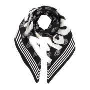 Alexander McQueen Stiliga Scarves & Shawls Kollektion Black, Dam