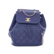 Chanel Vintage Pre-owned Laeder chanel-vskor Blue, Dam