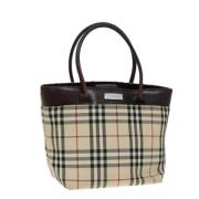 Burberry Vintage Pre-owned Nylon handvskor Beige, Dam