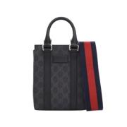 Gucci Vintage Pre-owned Belagd canvas gucci-vskor Black, Dam