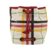 Burberry Vintage Pre-owned Canvas axelremsvskor Multicolor, Dam