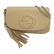 Gucci Vintage Pre-owned Laeder gucci-vskor Beige, Dam