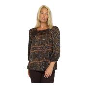 2-Biz Blommig Blus Sally.Au24 Multi Multicolor, Dam