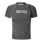 Ottolinger Åtsittande Deconstructed T-shirt Gray, Dam