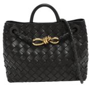 Bottega Veneta Vintage Pre-owned Laeder totevskor Black, Dam