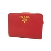 Prada Vintage Pre-owned Laeder plnbcker Red, Dam