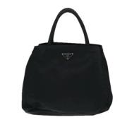 Prada Vintage Pre-owned Tyg prada-vskor Black, Dam