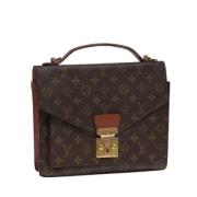 Louis Vuitton Vintage Pre-owned Canvas handvskor Brown, Dam